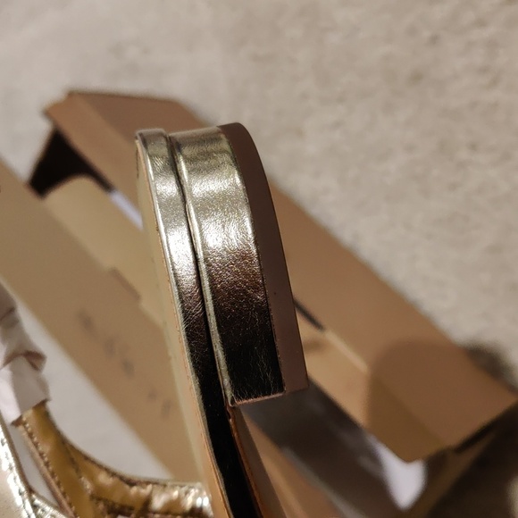 New! J. Crew Elegant Golden Woven  Slingback Flats Women's Shoes Sz 8 - Picture 6 of 6